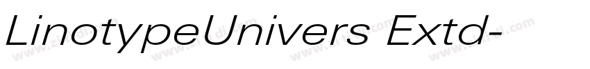 LinotypeUnivers Extd字体转换